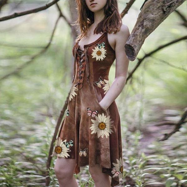 casual dresses mori girl style women dress comfortable and suspender with irregular hem sunflower butterfly printed sleeveless, Black;gray
casual dresses mori girl style women dress comfortable and suspender with irregular hem sunflower butterfly printed sleeveless, Black;gray