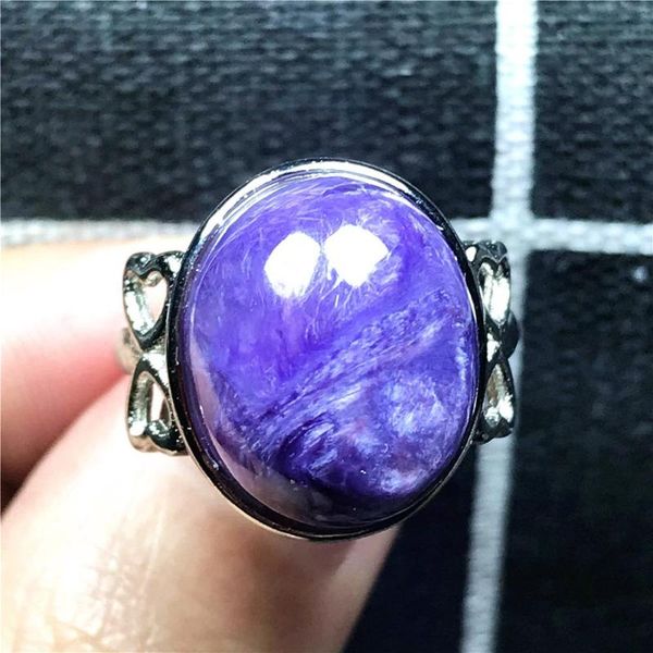 cluster rings natural purple charoite ring jewelry for woman lady man crystal 18x14mm beads love gift silver stone adjustable, Golden;silver
cluster rings natural purple charoite ring jewelry for woman lady man crystal 18x14mm beads love gift silver stone adjustable, Golden;silver
