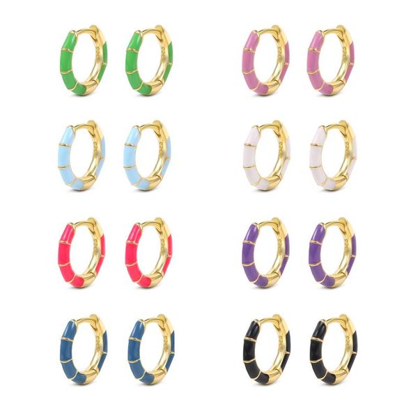 hoop & huggie aide 925 silver interval drop oil round ear rings for women men colorful minimalist earrings with charm pendientes mujer, Golden;silver
hoop & huggie aide 925 silver interval drop oil round ear rings for women men colorful minimalist earrings with charm pendientes mujer, Golden;silver