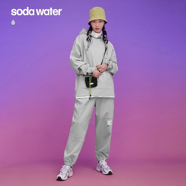 women's two piece pants sodawater woman tracksuit 2021 autumn fashion gray oversized hoodie sweatpant set couple sweatshirt, White
women's two piece pants sodawater woman tracksuit 2021 autumn fashion gray oversized hoodie sweatpant set couple sweatshirt, White