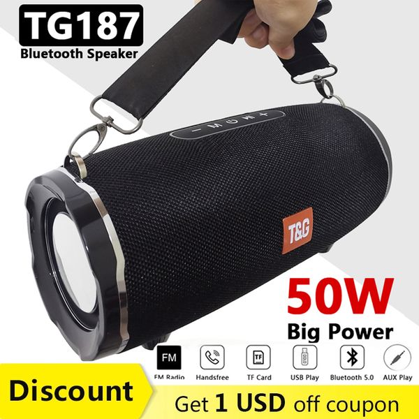 tg187 high power 50w bluetooth speaker waterproof portable column for pc computer speakers subwoofer boom box music center radio
tg187 high power 50w bluetooth speaker waterproof portable column for pc computer speakers subwoofer boom box music center radio