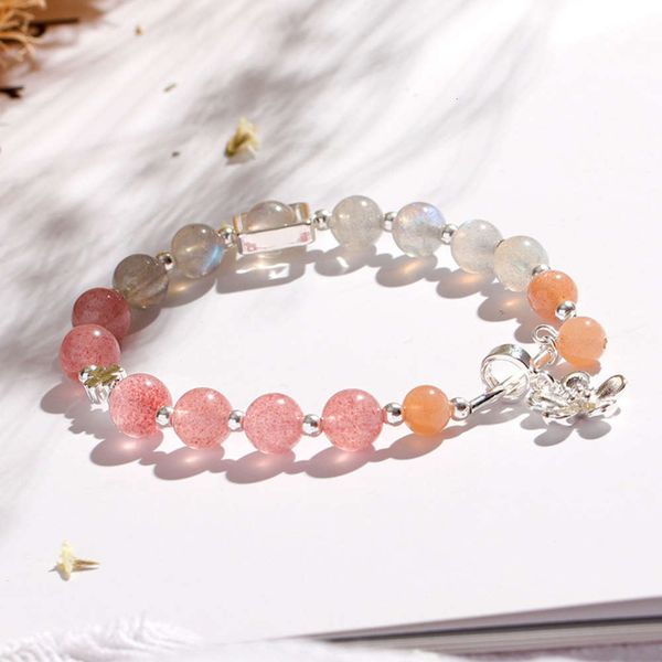 handmade diy crystal bracelet girl's sweet fashion strawberry crystal gray moonlight hand string girlfriends gift, Black
handmade diy crystal bracelet girl's sweet fashion strawberry crystal gray moonlight hand string girlfriends gift, Black