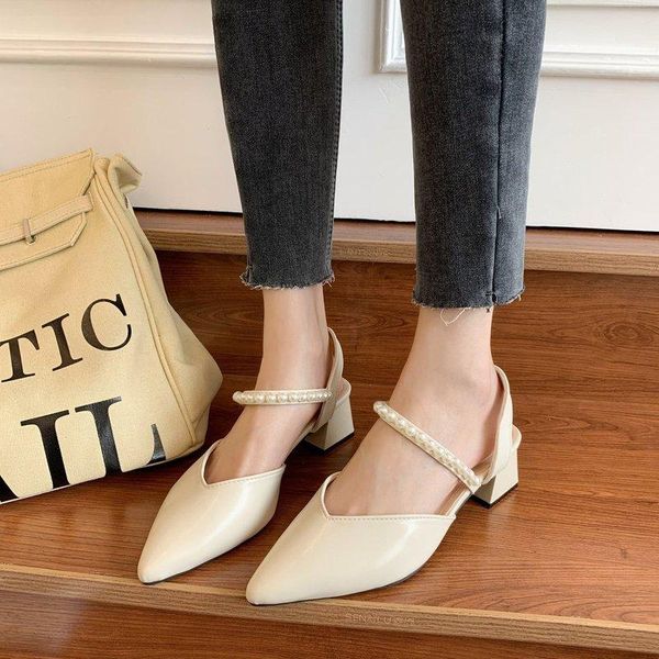 dress shoes female sandal spring clear heels slip-on loafers summer women's girls elastic band closed 2021 block beige high pearl com, Black
dress shoes female sandal spring clear heels slip-on loafers summer women's girls elastic band closed 2021 block beige high pearl com, Black