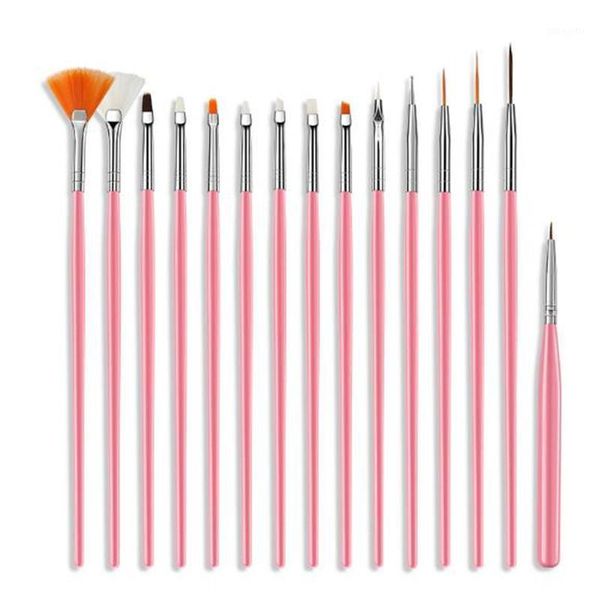15pcs nail art uv gel brush set pen builder flat crystal painting drawing carving manicure tool set1
15pcs nail art uv gel brush set pen builder flat crystal painting drawing carving manicure tool set1
