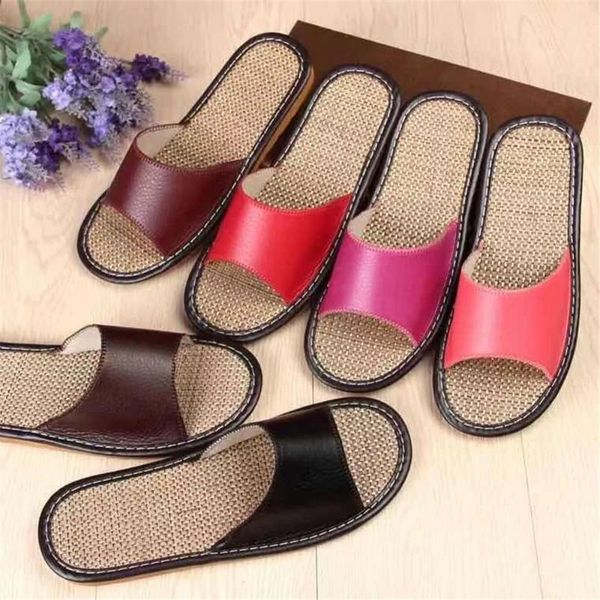 slippers genuine cow leather house couple indoor non-slip men women home fashion casual single shoes linen soft soles summer, Black
slippers genuine cow leather house couple indoor non-slip men women home fashion casual single shoes linen soft soles summer, Black