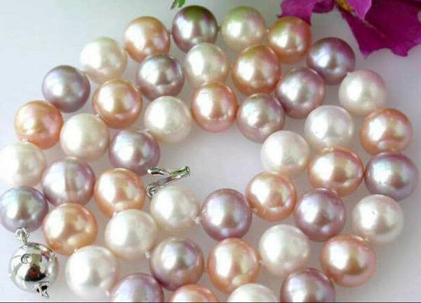 charming8-9mm natural 8-9mm multi-color cultured pearl necklace 18" 36" chains, Silver
charming8-9mm natural 8-9mm multi-color cultured pearl necklace 18" 36" chains, Silver