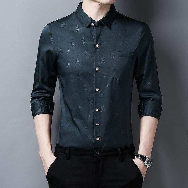 men's casual shirts print business slim fit formal dress shirt social party tuxedo male clothing chemise homme, White;black
men's casual shirts print business slim fit formal dress shirt social party tuxedo male clothing chemise homme, White;black