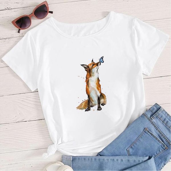 creativity painting and womens men simplicity summer short sleeve fox butterfly aesthetic t shirt art versatile hipster, White;black
creativity painting and womens men simplicity summer short sleeve fox butterfly aesthetic t shirt art versatile hipster, White;black