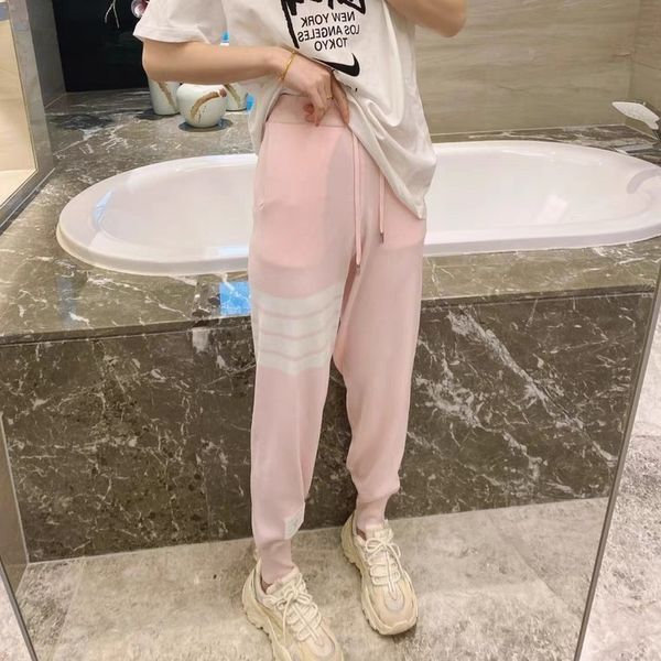 tb ice hemp men's women's couples tide four-way bar guard knitted sweatpants spring and autumn loose leggings, Black;white
tb ice hemp men's women's couples tide four-way bar guard knitted sweatpants spring and autumn loose leggings, Black;white