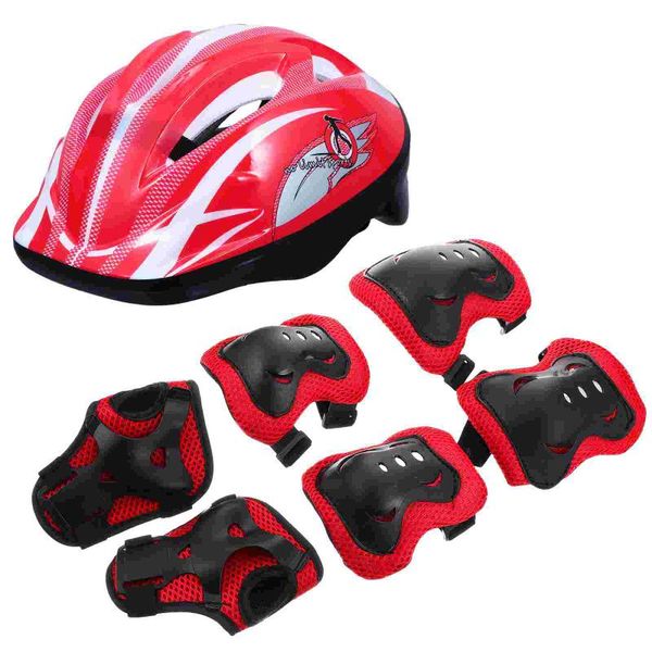 elbow & knee pads 1 set/7pcs kids roller skating protective gear absorbent helmet, Black;gray
elbow & knee pads 1 set/7pcs kids roller skating protective gear absorbent helmet, Black;gray