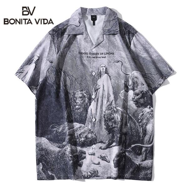 men's casual shirts bonita vida 3d lion print hip hop hawaiian shirt men summer beach holiday vintage street male streetwear, White;black
men's casual shirts bonita vida 3d lion print hip hop hawaiian shirt men summer beach holiday vintage street male streetwear, White;black