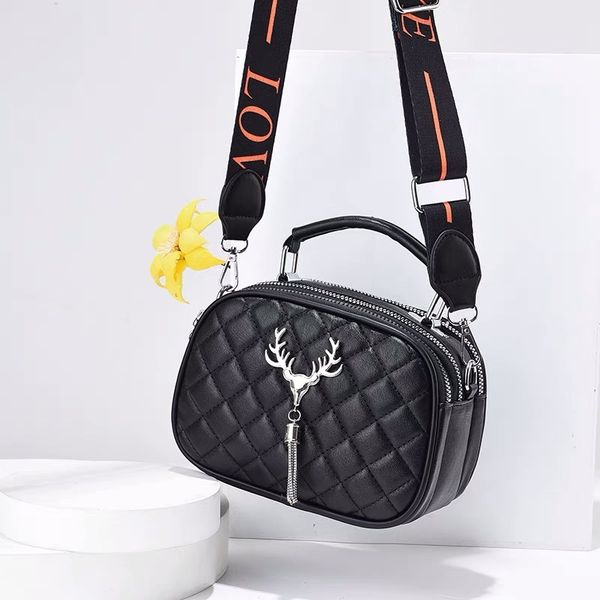 new fashion versatile deer head small square bag simple trend