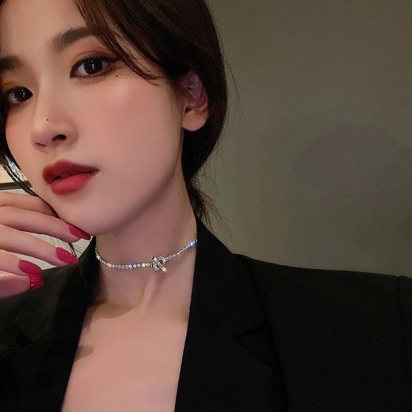light luxury super flash necklace female niche design sense neck chain advanced ins cold wind clavicle tide pendant necklaces, Silver
light luxury super flash necklace female niche design sense neck chain advanced ins cold wind clavicle tide pendant necklaces, Silver