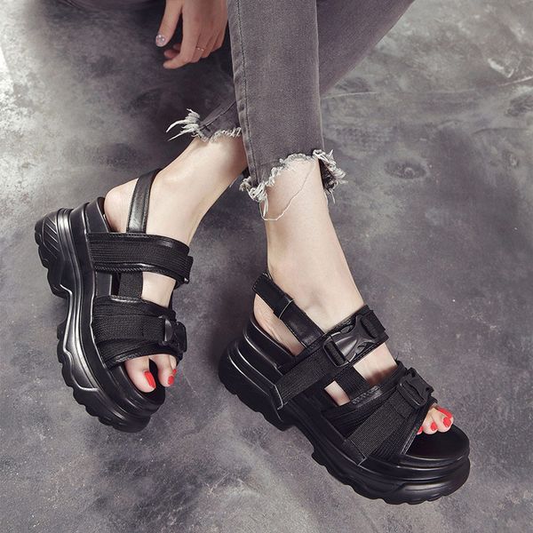 Womens Sandals Platform Summer Shoes Ladies 2021 Sneakers Sandals Buckle Strap Hook Loop Woman Fashion Thick Bottom Female Shoe, Bk2
Womens Sandals Platform Summer Shoes Ladies 2021 Sneakers Sandals Buckle Strap Hook Loop Woman Fashion Thick Bottom Female Shoe, Bk2