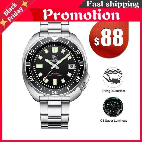 wristwatches watch 1970 automatic nh35 sapphire crystal dive watches 200m waterproof mens luxury mechanical wristwatch sd1970 store, Slivery;brown
wristwatches watch 1970 automatic nh35 sapphire crystal dive watches 200m waterproof mens luxury mechanical wristwatch sd1970 store, Slivery;brown
