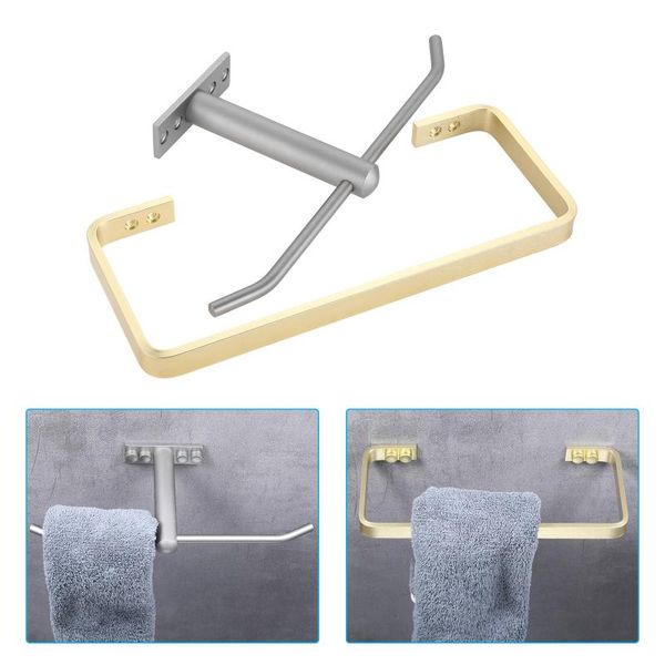towel racks holder bathroom towels rack hanger rail bar wall mounted kitchen storage shelf hook zinc alloy grey/golden
towel racks holder bathroom towels rack hanger rail bar wall mounted kitchen storage shelf hook zinc alloy grey/golden