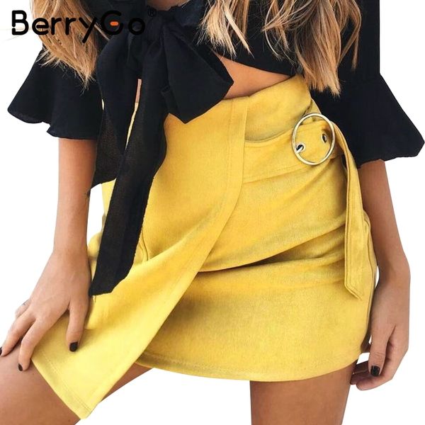 berrygo suede leather pencil summer skirt high waist elegant asymmetrical womens zipper bodycon short mini 210513, Black
berrygo suede leather pencil summer skirt high waist elegant asymmetrical womens zipper bodycon short mini 210513, Black