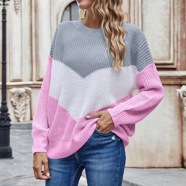 women's sweaters fashion sweater casual o-neck long sleeve knitted for women pullover patehwork jumper female pull femme, White;black
women's sweaters fashion sweater casual o-neck long sleeve knitted for women pullover patehwork jumper female pull femme, White;black