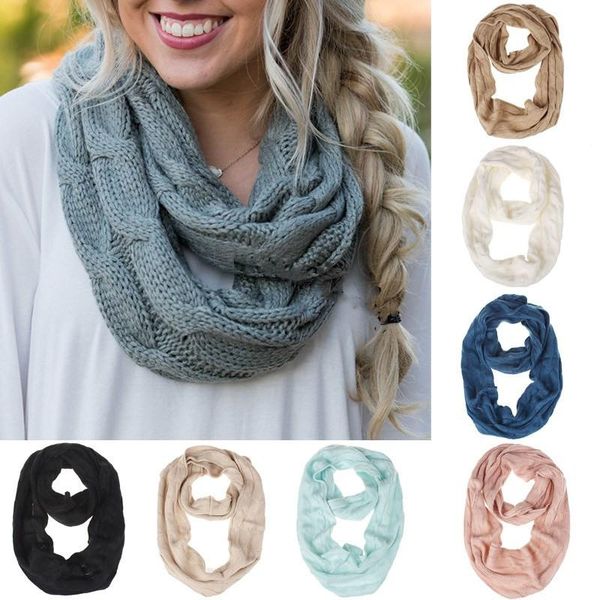 hats, scarves & gloves sets infinity wrap cowl knit knitted circle wool for girl winter warm soft ring scarf lady solid fashion casual, Blue;gray
hats, scarves & gloves sets infinity wrap cowl knit knitted circle wool for girl winter warm soft ring scarf lady solid fashion casual, Blue;gray