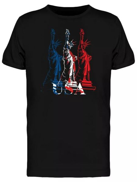 American Statue Of Liberty Men's Tee -Image by Shutterstock, White;black
American Statue Of Liberty Men's Tee -Image by Shutterstock, White;black