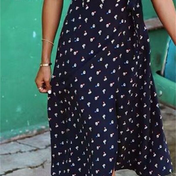 dress french 100% viscose v collar waist knot short sleeve floral printing midi flmz, Black;gray
dress french 100% viscose v collar waist knot short sleeve floral printing midi flmz, Black;gray