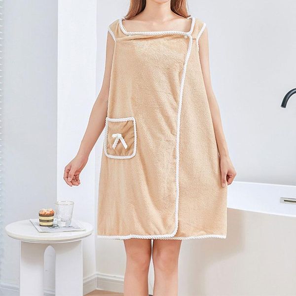 towel woman wearable bathrobe female soft bath for adults sauna towels bathroom absorbent coral fleece dress with pocket
towel woman wearable bathrobe female soft bath for adults sauna towels bathroom absorbent coral fleece dress with pocket