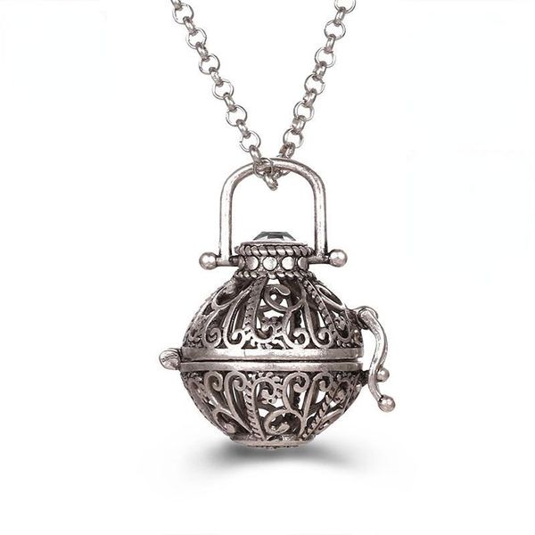 pendant necklaces vintage gothic locket pendants necklace women pregnancy angel ball prenatal education aroma essential oil diffuser, Silver
pendant necklaces vintage gothic locket pendants necklace women pregnancy angel ball prenatal education aroma essential oil diffuser, Silver