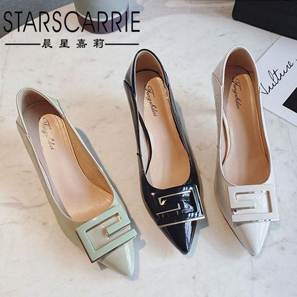 dress shoes early spring 2021 leather pointed high heels square buckle thin heel ol professional work temperament single, Black
dress shoes early spring 2021 leather pointed high heels square buckle thin heel ol professional work temperament single, Black