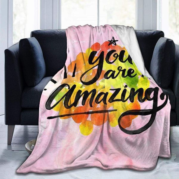 you are amazing lightweight flannel blanket bedding throw to the sofa, travel, warm and comfortable50 x40 for kids
you are amazing lightweight flannel blanket bedding throw to the sofa, travel, warm and comfortable50 x40 for kids