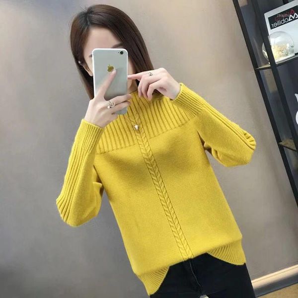 pullover women sweater mock neck 2021 autumn winter warm soft knitted femme jumper cashmere women's sweaters, White;black
pullover women sweater mock neck 2021 autumn winter warm soft knitted femme jumper cashmere women's sweaters, White;black