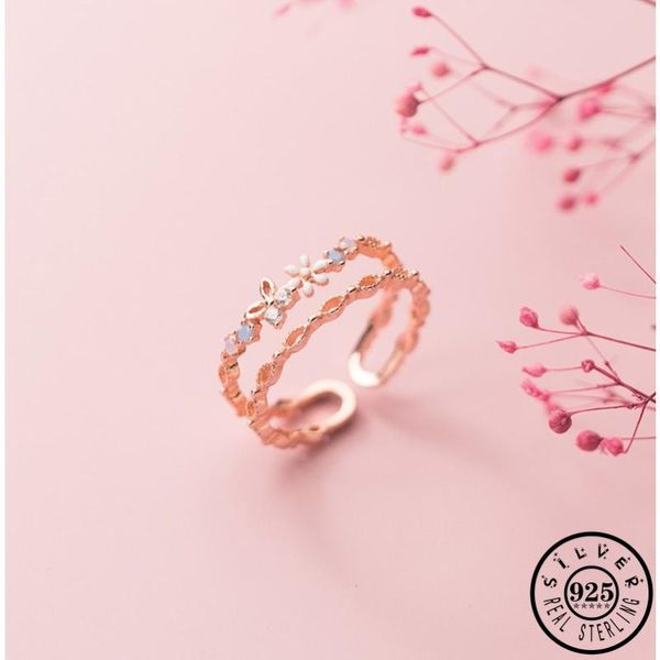 cluster rings 925 sterling silver small white flower shape bridal sets adjustable rose gold color open knuckle finger zircon for women, Golden;silver
cluster rings 925 sterling silver small white flower shape bridal sets adjustable rose gold color open knuckle finger zircon for women, Golden;silver