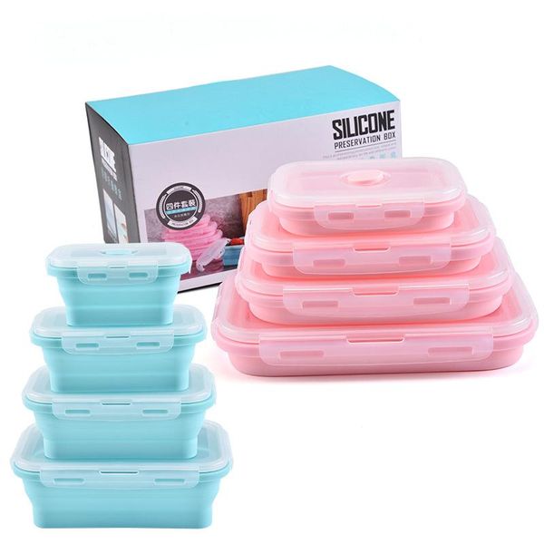 dinnerware sets 3/4pcs set silicone folding lunch box portable bento bpa container for kitchen
dinnerware sets 3/4pcs set silicone folding lunch box portable bento bpa container for kitchen