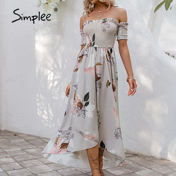 party dresses simplee off-shoulder ruffle summer long dress women casual asymmetry printing maxi spring slim 2021 fashion, White;black
party dresses simplee off-shoulder ruffle summer long dress women casual asymmetry printing maxi spring slim 2021 fashion, White;black