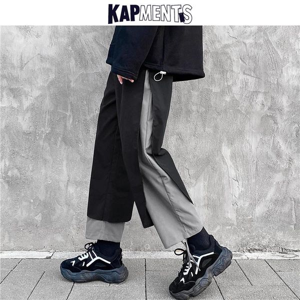men japanese streetwear patchwork harem pants 2021 autumn mens hip hop fake two-piece sweatpants male fashions joggers men's, Black
men japanese streetwear patchwork harem pants 2021 autumn mens hip hop fake two-piece sweatpants male fashions joggers men's, Black