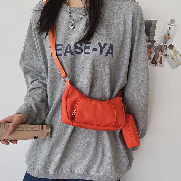 evening bags japanese ins retro simple sunshine orange small satchel crescent bag nylon dumpling chain letter
evening bags japanese ins retro simple sunshine orange small satchel crescent bag nylon dumpling chain letter
