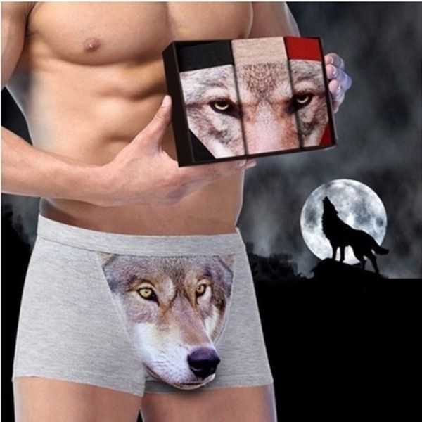 3d fashion personalized men's underwear creative wolf head eagle head animal print boxers, Black;white
3d fashion personalized men's underwear creative wolf head eagle head animal print boxers, Black;white