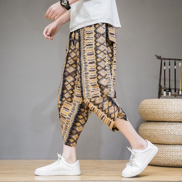 men's shorts 2021 summer chinese style linen trend loose size printed 7-point pants casual, White;black
men's shorts 2021 summer chinese style linen trend loose size printed 7-point pants casual, White;black