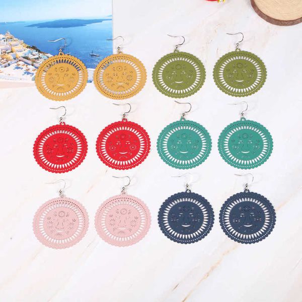earring bohemian seaside rort hollow in 6 colors with sunflower, elegant versatile earrings and round earrings, Golden
earring bohemian seaside rort hollow in 6 colors with sunflower, elegant versatile earrings and round earrings, Golden