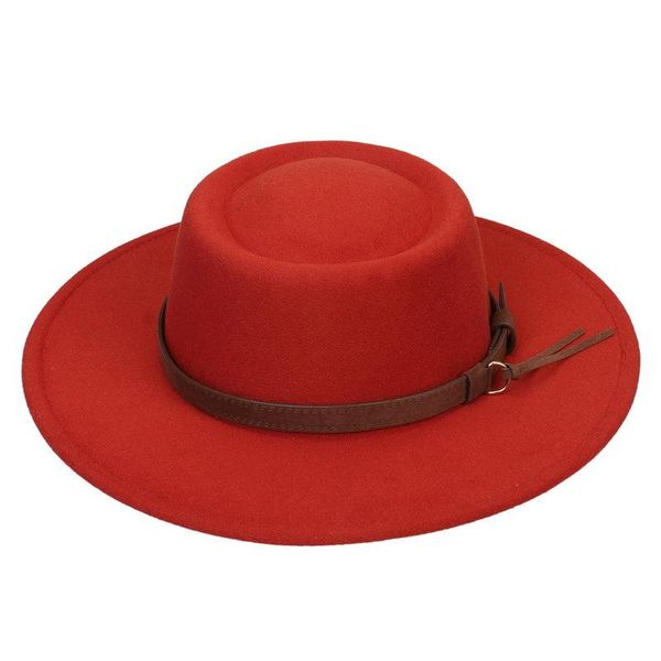 wide brim hats purple fedora felt hat for women flat egg lady belt jazz and men party wholesale, Blue;gray
wide brim hats purple fedora felt hat for women flat egg lady belt jazz and men party wholesale, Blue;gray