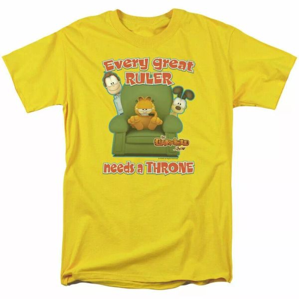 garfield throne t shirt mens licensed cat jim davis comics tee yellow, White;black
garfield throne t shirt mens licensed cat jim davis comics tee yellow, White;black