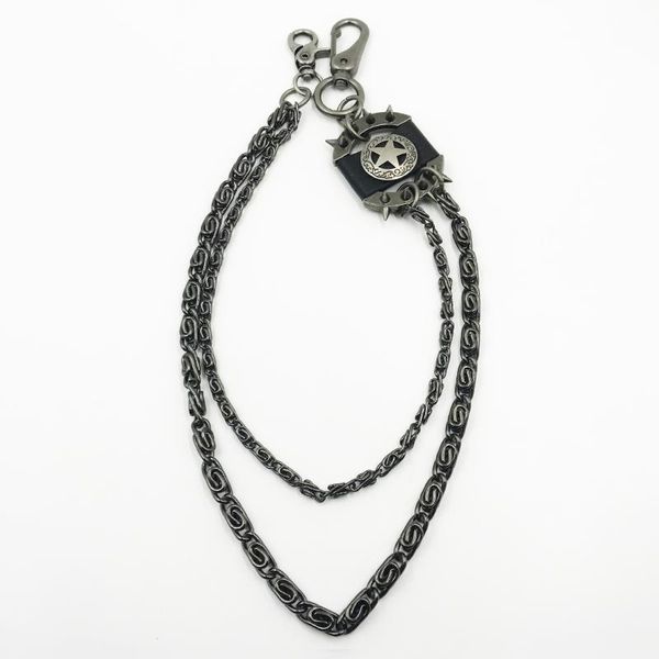 keychains men black visual heavy rock metal hip hop pants wallet keychain star shape pendant link waist chain punk jean dr116, Silver
keychains men black visual heavy rock metal hip hop pants wallet keychain star shape pendant link waist chain punk jean dr116, Silver