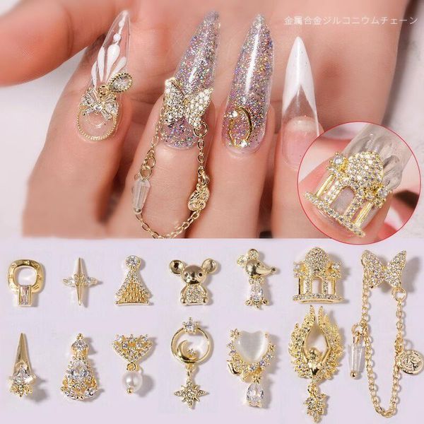 2pcs luxury shiny zircon 3d nail art decorations diamonds crystal golden noble alloy diy jewelry manicure design accessories, Silver;gold
2pcs luxury shiny zircon 3d nail art decorations diamonds crystal golden noble alloy diy jewelry manicure design accessories, Silver;gold