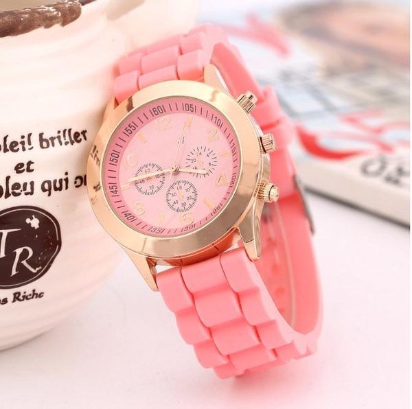 wristwatches 1pc silicone rubber jelly gel quartz analog sport wrist watch luxury valentine gift ladies child, Slivery;brown
wristwatches 1pc silicone rubber jelly gel quartz analog sport wrist watch luxury valentine gift ladies child, Slivery;brown