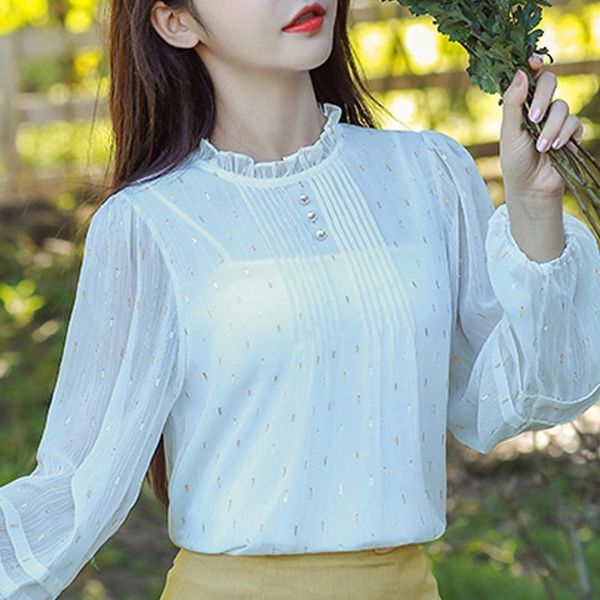 autumn long sleeve chiffon blouse shirt women blusas mujer de moda 2021 stand collar white blusa d594 women's blouses & shirts
autumn long sleeve chiffon blouse shirt women blusas mujer de moda 2021 stand collar white blusa d594 women's blouses & shirts