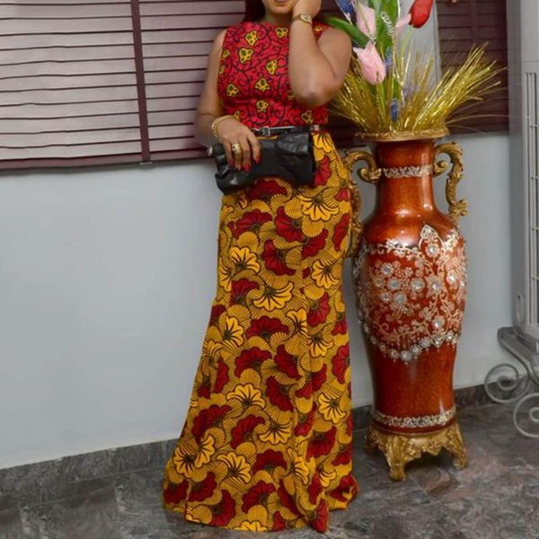 vintage bodycon women maxi dress elegant floral print mermaid prom party robe sleeveless summer african long dresses casual, Black;gray
vintage bodycon women maxi dress elegant floral print mermaid prom party robe sleeveless summer african long dresses casual, Black;gray