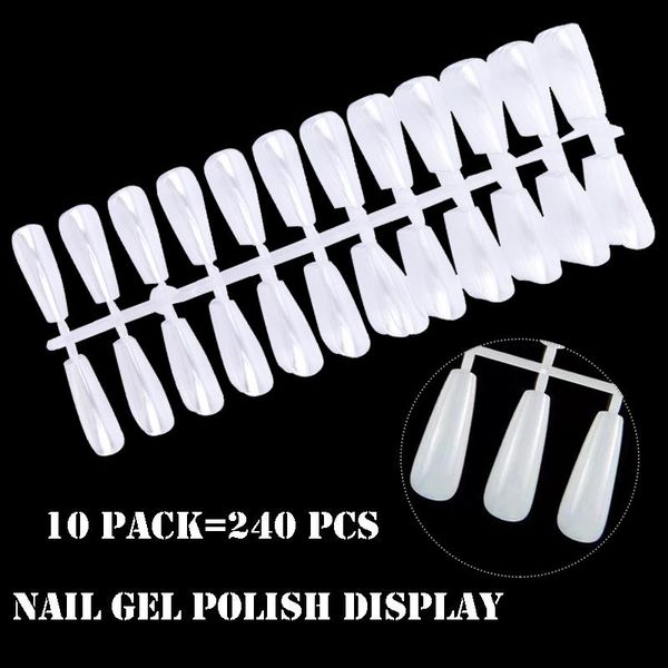 false nails 240 tips nail art gel polish display card almond shape natural clear acrylic practice color board manicure tools, Red;gold
false nails 240 tips nail art gel polish display card almond shape natural clear acrylic practice color board manicure tools, Red;gold