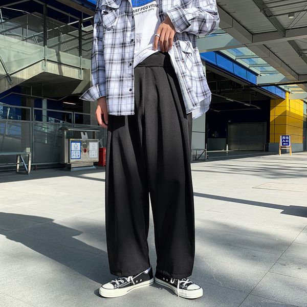 Design Men Casual Pants Adjustable Pleated Loose All-match Ankle Length Bottom Chic Ulzzang Harajuku Fashion Streetwear Spring, Black
Design Men Casual Pants Adjustable Pleated Loose All-match Ankle Length Bottom Chic Ulzzang Harajuku Fashion Streetwear Spring, Black