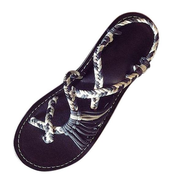weave womens shoes 2021 summer ladies sandals women rope flip flops roman beach slippers sandalia feminina, Black
weave womens shoes 2021 summer ladies sandals women rope flip flops roman beach slippers sandalia feminina, Black
