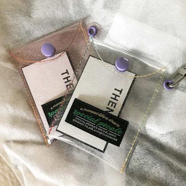 card holders glitter transparent id holder wallet lipstick pouch pvc halter bank hasp purse coin money bag key organizer, Brown;gray
card holders glitter transparent id holder wallet lipstick pouch pvc halter bank hasp purse coin money bag key organizer, Brown;gray