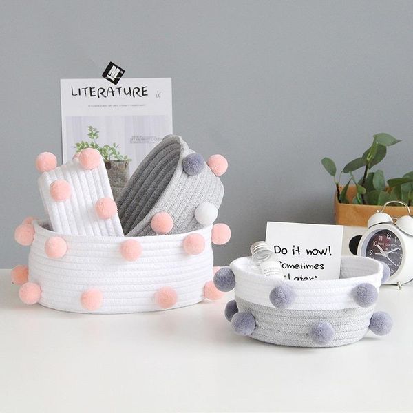storage baskets nordic decorative sundries box cotton rope woven deskcosmetic containers gifts room organizer
storage baskets nordic decorative sundries box cotton rope woven deskcosmetic containers gifts room organizer
